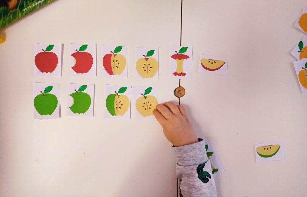 Μήλα: δραστηριότητα ταξινόμησης χρωμάτων 
