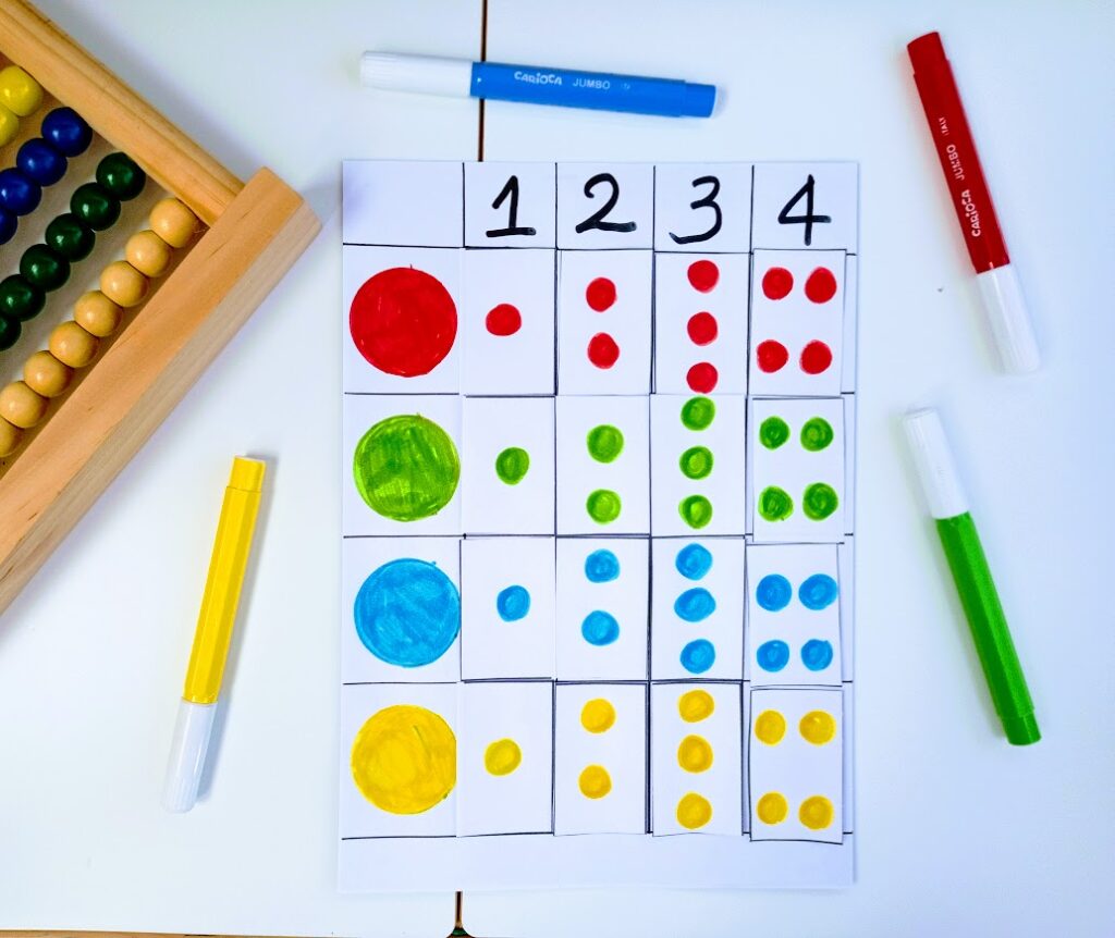 DIY: εύκολο και απλό παιχνίδι χρωμάτων και αριθμών.