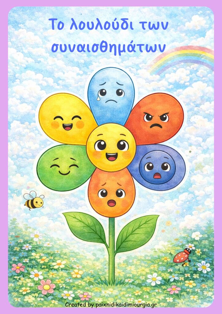 Το Λουλούδι των Συναισθημάτων/Δωρεάν δραστηριότητα για νηπιαγωγείο