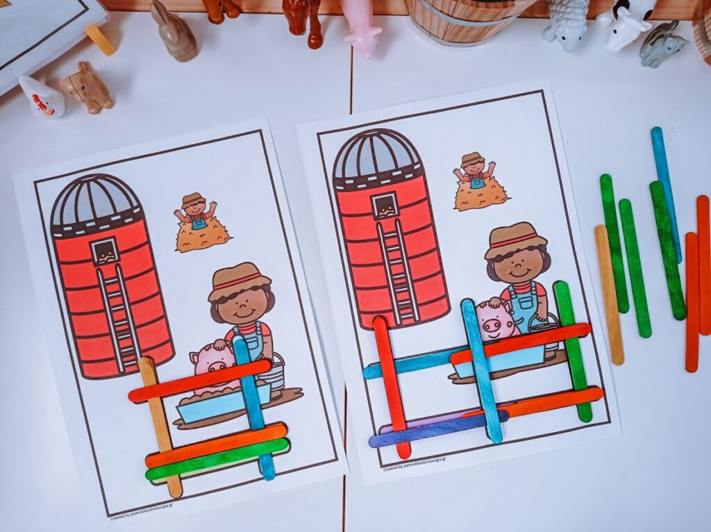 Δραστηριότητες με τα Ζώα της Φάρμας για Παιδιά 2-4 ετών