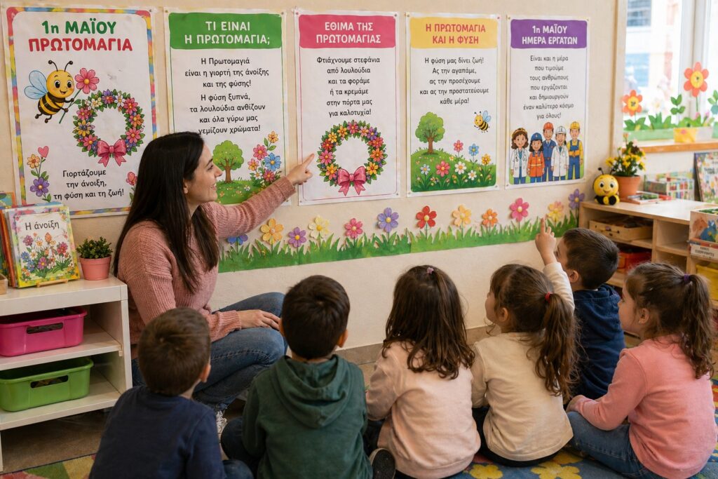 Πρωτομαγιά: Εκπαιδευτικό Υλικό για Παιδιά Προσχολικής Ηλικίας